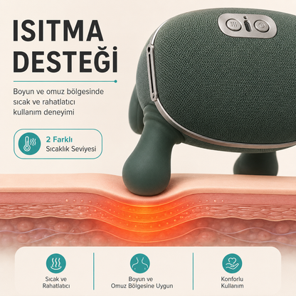 Ortoline™ Pro Isıtmalı Boyun, Omuz ve Çok Bölgeli Masaj Cihazı